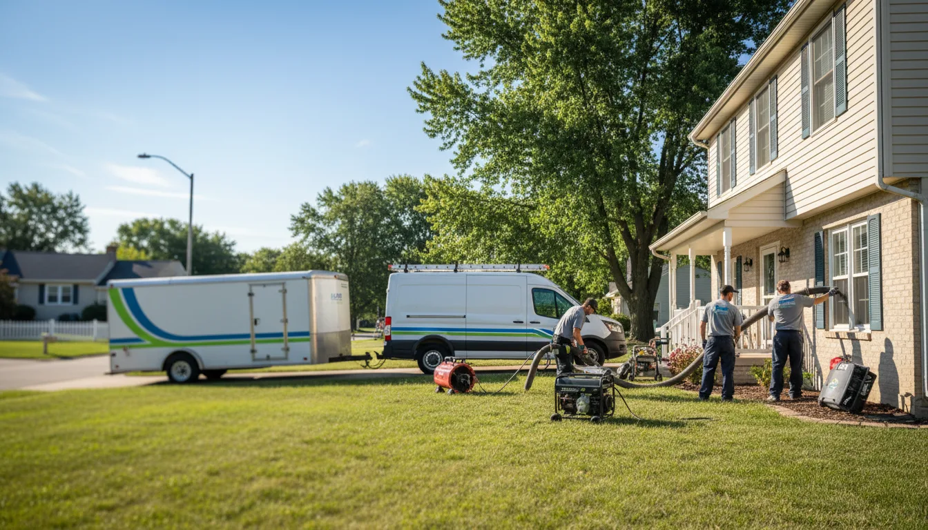 Flooded Basement Restoration And Cleanup With Repair in Springfield, WI near me